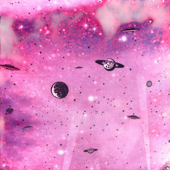 Wildfox Pink Space Cadet Galaxy Blue Print One Piece Tie Dye Festival NWT Small - Picture 5 of 14